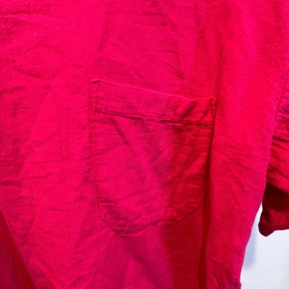 Coastline Clothing Mens T-Shirt‎ Pocket Single Stitch Pink Small Vintage